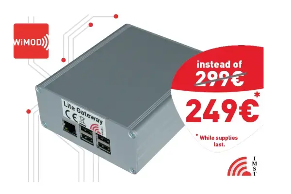 New Lower Price: LoRa® Lite Gateway (868 MHz)