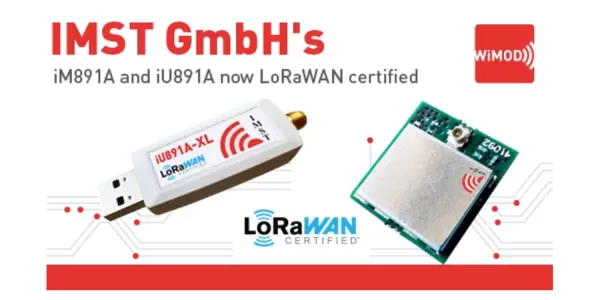 iM891A module and iU891A achieved LoRaWAN® Certification