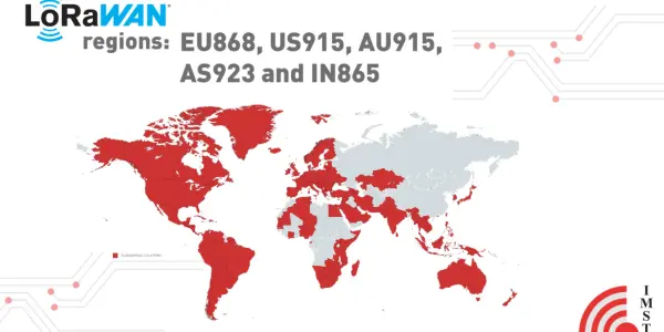 iM980B now supports EU868, US915, AU915, AS923 & IN865 bands