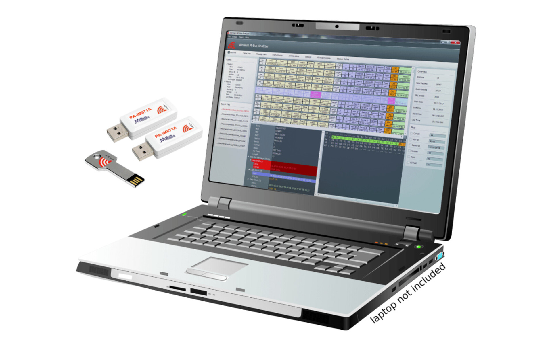 PA-iM871A: Wireless M-Bus traffic monitoring